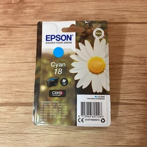 Epson Cyan 18 Daisy Ink Cartridge. T180240. New/Sealed - FREE ๐ฆ DELIVERY - Picture 1 of 2