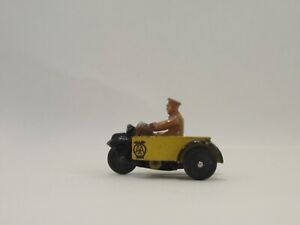 DINKY TOYS AA MOTOR CYCLE PATROL MAN  WITH SIDE CAR NO. 44B