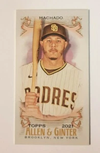 Mini tarjeta Topps Allen & Ginter Manny Machado 2021 #6 A & G reverso - Imagen 1 de 2