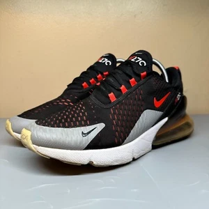 Nike Air Max 270 Men's Black Crimson Red Athletic Shoes AH8050-015 Size 9.5 - Picture 1 of 14