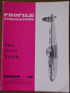 Profile Publications. AVRO YORK British 1940's Prop Airliner  #168 OOP rare 1/72 - Picture 1 of 1
