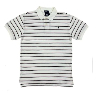 Polo Ralph Lauren Boys Short Sleeve Striped Polo Shirt with Pony - Size: L 14/16 - Picture 1 of 4