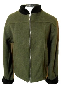 BLACK DIAMOND Sporty Jacket S Olive green Black fleece trim Full zip up Ski Snow - Picture 1 of 8