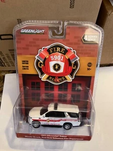 Chevrolet Tahoe 2021 Greenlight Fire & Rescue masilla playa Nueva York fuego voluntario - Imagen 1 de 1