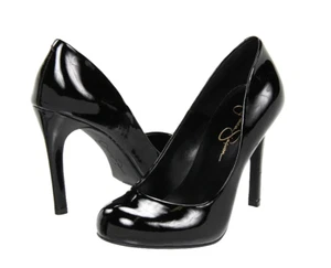 jessica Simpson Heels -  Black Leather - Size 10 - Picture 1 of 5