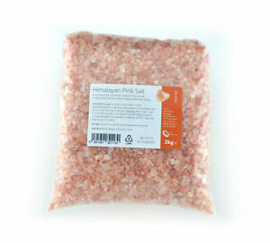 Himalayan Pink Salt 2kg - Pure Naturally Organic Food Grade Coarse Salt - Dark