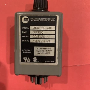 DLR-00308 PS Syracuse Electronics 11 pin115VAC 30SEC USED? - Picture 1 of 4