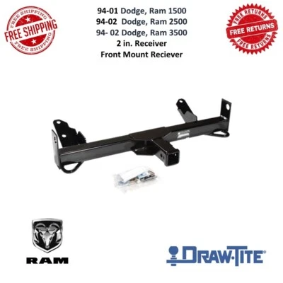Draw-Tite 65003 前置接收器,2 英寸 接收器适用于 Ram 1500 - 2500 - 3500 — 第 1/4 张图片