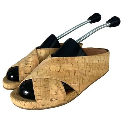 Gentle Souls Kenneth Cole Gisele X-Band Slides cuña corcho para mujer talla 7,5  Foto 1 de 4