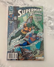 1992 Superman & Aquaman Defending The Deep! Comic Book RARE DC #63 Mint 🤑