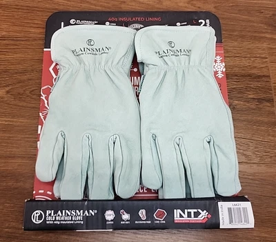 2 Pares - Guantes Forrados Plainsman para Clima Frío Cuero Resistente Vellón Grandes Hombres Foto 1 de 4