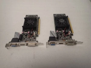 (2) NVIDIA GEFORCE 210 DDR3 1GB PCI-E HDMI DVI VGA GRAPHICS CARD 01G-P3-1312-LR - Picture 1 of 1