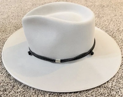 Vtg Stetson Gun Club 6X Beaver XXXXXX Cowboy Hat Size 7 1/8 Tan Gray Felt - Image 1 of 4