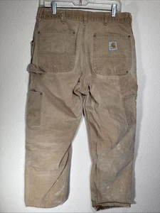 Carhartt Jeans Double Knee Carpenter Dungaree Loose Original Fit-cut Tag READ - Picture 1 of 4