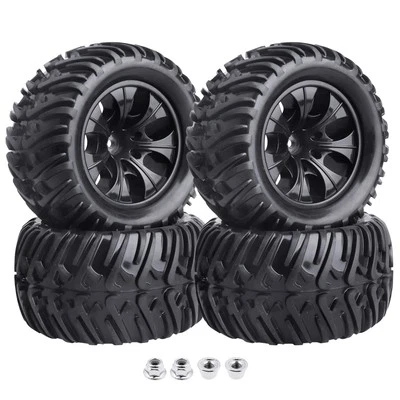 4pcs Height 4.92" (125mm) 12mm Hex RC Truck Wheels and Tires Set for Traxxas ... - Image 1 of 4