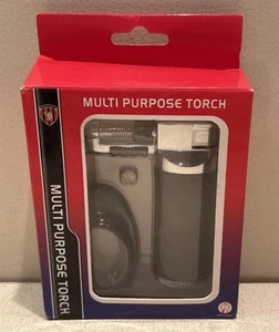 Black Multi-Purpose Refillable Butane Torch/Soft Flame Cigar Lighter.  NEW - Picture 1 of 4