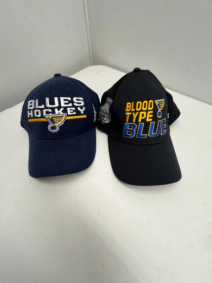Saint Louis Blues Hockey baseball caps 2 ct - Image 1 of 1