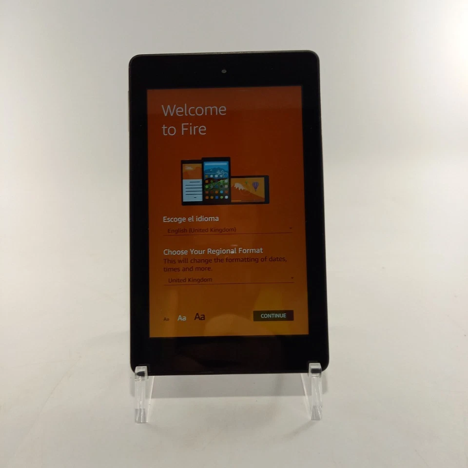 Amazon Kindle Fire 6 4th Gen Black Model PW98VM 6" Screen Good - Image 1 of 4