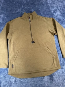 Pullover polar USMC Issue Coyote PolarTec 1/4 cremallera para hombre marrón medio - Imagen 1 de 10