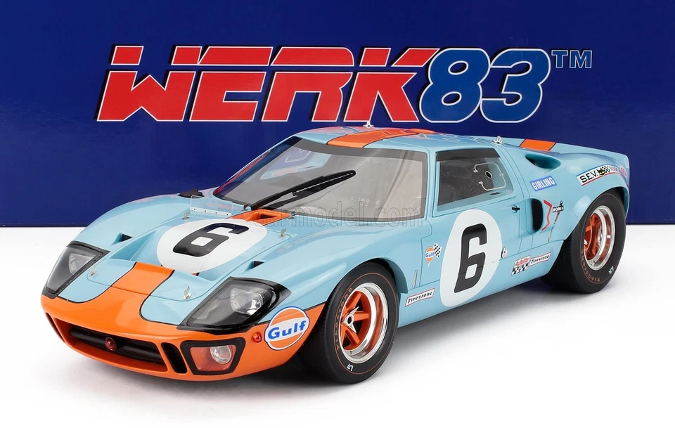 1/12 WERK83 - FORD USA - GT40 4.9L V8 TEAM JW AUTOMOTIVE ENGINEERING N 6 W120150 - Immagine 1 di 1