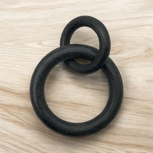 Pottery Barn Gusseisen-Finish schwarz gealterte Bronze 1,25" doppelte Vorhangringe 10 - Bild 1 von 4