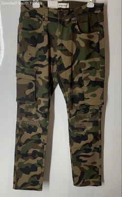 Pantalones cargo Blind Trust para hombre multicolor camuflaje Woodland talla 32/32 Foto 1 de 4