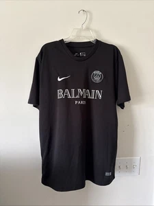 Camiseta negra para hombre Nike PSG x Balmain Paris talla XL - Paris Saint-Germain - Imagen 1 de 5