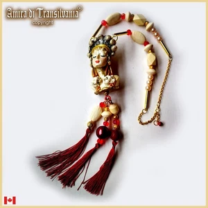 Jewelry Necklace Pendant Princess Doll Pendant Charm Queen Figure Luxury Jewel - Picture 1 of 24