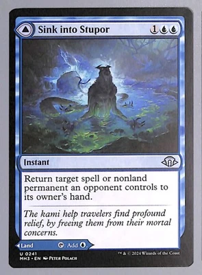Sink into Stupor // Soporific Springs - 241 - Modern Horizons 3 (MH3) MTG - Image 1 of 2