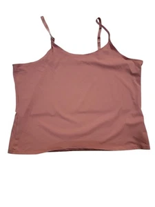 Coldwater Creek Cami Pink Tank Size 2X Stretchy Layering Adjustable Strap NEW - Picture 1 of 8