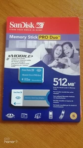 512MB Memory Stick Pro Duo + Adaptor - Picture 1 of 1