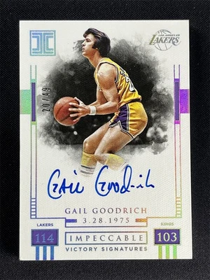 2017–18 Panini Impeccable Gail Goodrich #IV-GGR Victory Signatures с автографом /49 - Изображение 1 из 2