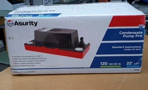 DiversiTech Asurity Condensate Pump-Low Profile 22ft Lift, 120V Model CP-22LP - Picture 1 of 5