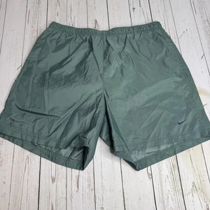 Bañador Nike vintage de la década de 2000 Y2K bordado forrado Swoosh para hombre XL verde - Imagen 1 de 12