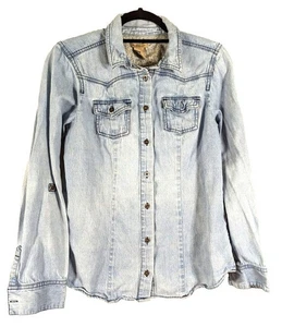 Ruff Hewn women's M denim shirt vintage blue preowned - Picture 1 of 4