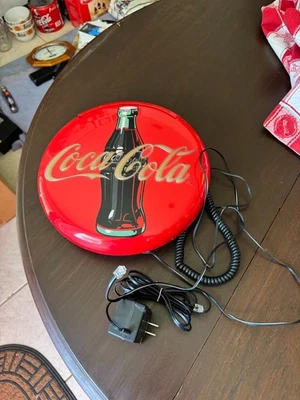 Vintage Coca Cola Wall or Table Phone  Lights Up When Plugged In - Image 1 of 2