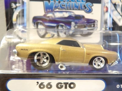 1966 PONTIAC GTO        2001 FUNLINE MERCHANDISE INC. MUSCLE MACHINES    1:64 - Image 1 of 4