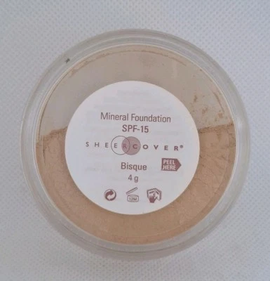 Sheer Cover Mineral Foundation BISQUE 4g Full Size New & Sealed Rare Genuine x1 - Image 1 of 3
