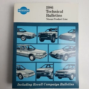 Nissan 1986 libro de campaña técnico/incluido boletines de retiro - Imagen 1 de 7
