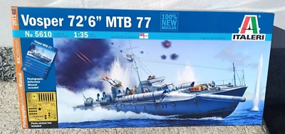 ITALERI 1/35 KIT MONTAGGIO VOSPER 72'6 MTB 77 NO.5610 - Immagine 1 di 3