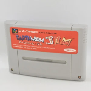 Super Famicom EARTHWORM JIM Cartridge Only Nintendo 2119 sfc - Picture 1 of 5