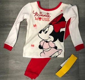 Girls Disney's Minnie Mouse Red and White PJ Set Size 2T NWT - Picture 1 of 1