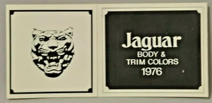 Jaguar 1976 Color & Upholstery Guide, tri fold design - Picture 1 of 3