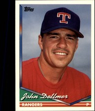 1994 Topps Traded Texas Rangers Baseball Card #72T John Dettmer