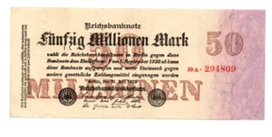 50 000 000 MARK EXTRA FINE BANKNOTE FROM GERMANY 1923 PICK-98 - Imagen 1 de 2