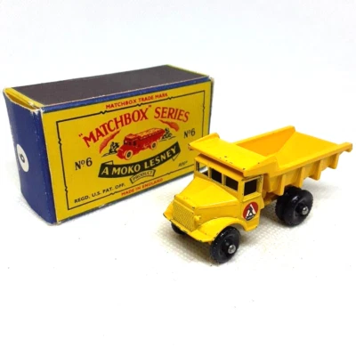 Matchbox Lesney Euclid No.6 1963 Yellow Made In United Kingdom In Box - Image 1 of 4