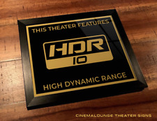 Framed 8" x 10" Home Theater / Cinema Sign - HDR 10 High Dynamic Range