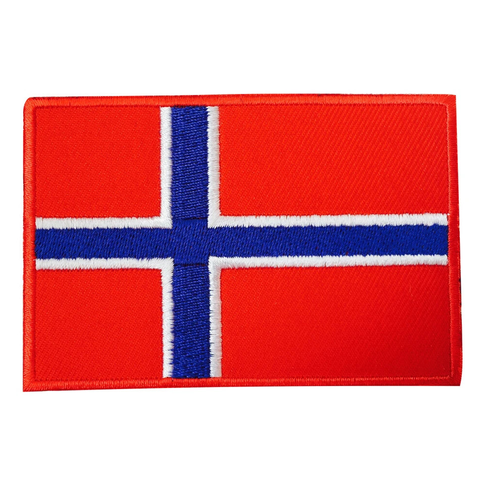 Norway Country Flag Patch Iron On Patch Sew On Badge Embroidered Patch - Image 1 of 1