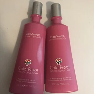 💕ColorProof Crazy Smooth Anti Frizz Shampoo 10.1 oz & Conditioner 8.5 oz Duo - Picture 1 of 2