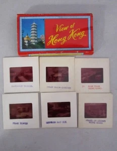 Vintage HONG KONG/ China Set of 6 Color Slides Tourist Sites 35mm Souvenir - Picture 1 of 7